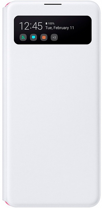 Чехол-книжка S View Wallet Cover для Samsung A41 (белый)